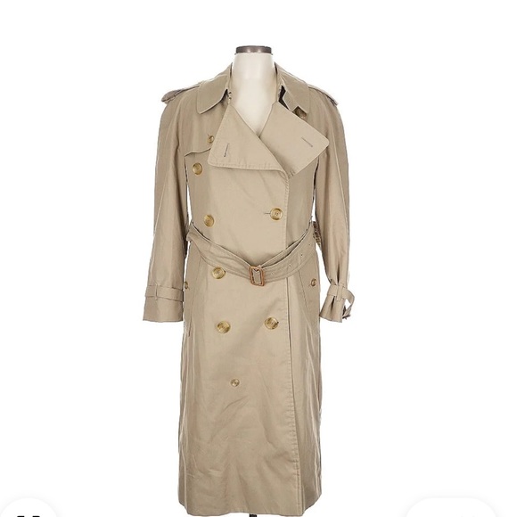 Burberry Jackets & Blazers - Burberry Beige Double-Breasted Trench Coat